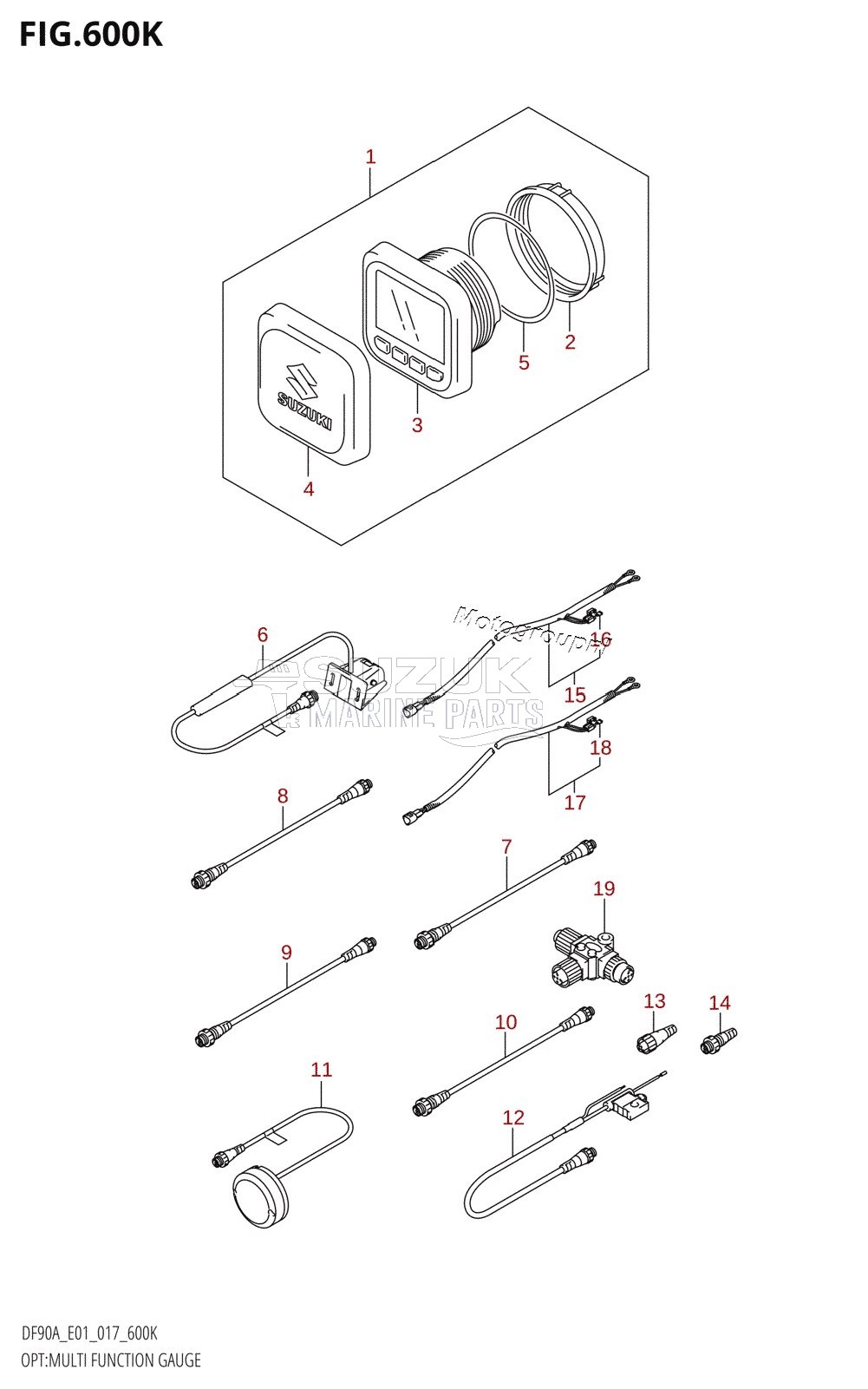 OPT:MULTI FUNCTION GAUGE (DF90ATH:E40)