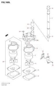 DF225T From 22503F-210001 (E01)  2012 drawing WATER PUMP (DF250Z:E01)