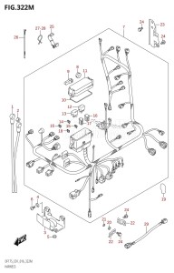 DF175ZG From 17502Z-610001 (E01 E40)  2016 drawing HARNESS (DF175TG:E40)