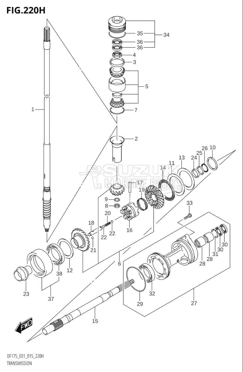 TRANSMISSION (DF150ZG:E40)