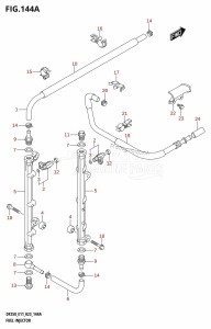 DF200Z From 20002Z-040001 (E01 E40)  2020 drawing FUEL INJECTOR (E01,E11)