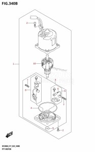 DF250A From 25003P-340001 (E11 E40)  2023 drawing PTT MOTOR (L-TRANSOM)