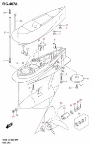 DF250ST From 25004F-140001 (E03)  2021 drawing GEAR CASE (DF200T)