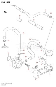 DF100 From 10002F-210001 (E01 E40)  2012 drawing FUEL PUMP (DF115Z:E40)