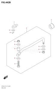 08002F-510001 (2005) 80hp E40 E01- (DF80A) DF80A drawing DRAG LINK (DF70A:E40)