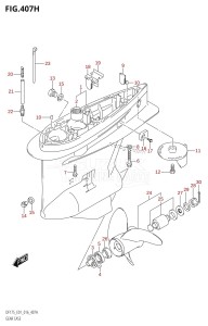 DF175T From 17502F-610001 (E01 E40)  2016 drawing GEAR CASE (DF150ZG:E40)