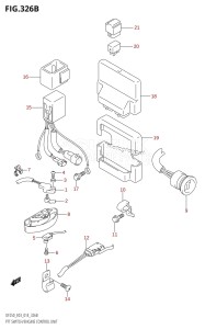 DF225T From 22503F-410001 (E03)  2014 drawing PTT SWITCH /​ ENGINE CONTROL UNIT (DF200Z:E03)