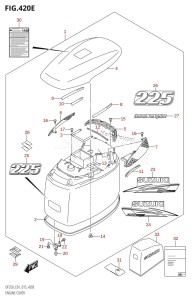 DF250Z From 25003Z-510001 (E01 E40)  2015 drawing ENGINE COVER ((DF225T,DF225Z):E01)