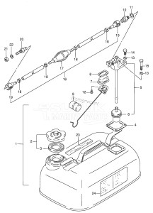 DT85TC From 8501-011001 ()  1991 drawing FUEL TANK (E28)