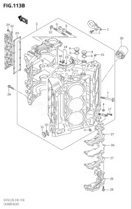 22503Z-810001 (2018) 225hp E03-USA (DF225Z) DF225Z drawing CYLINDER BLOCK (DF250ST)