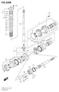 DF115BT From 11506F-240001 (E11 E40)  2022 drawing TRANSMISSION (DF140BZ,DF115BZ)