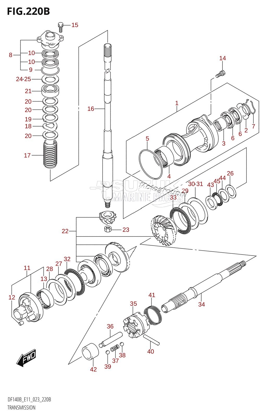 TRANSMISSION (DF140BZ,DF115BZ)