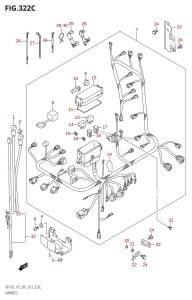 DF175Z From 17502Z-310001 (E01 E40)  2013 drawing HARNESS (DF150Z:E01)