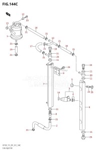 DF100 From 10002F-210001 (E01 E40)  2012 drawing FUEL INJECTOR (DF115T:E01)