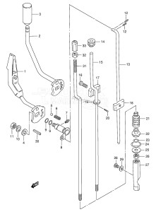 DT8S From 0801-131001 ()  1991 drawing CLUTCH LEVER