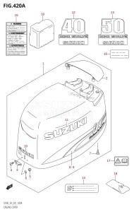 DF40 From 04001F-880001 (E01)  2008 drawing ENGINE COVER (X,Y,K1,K2)