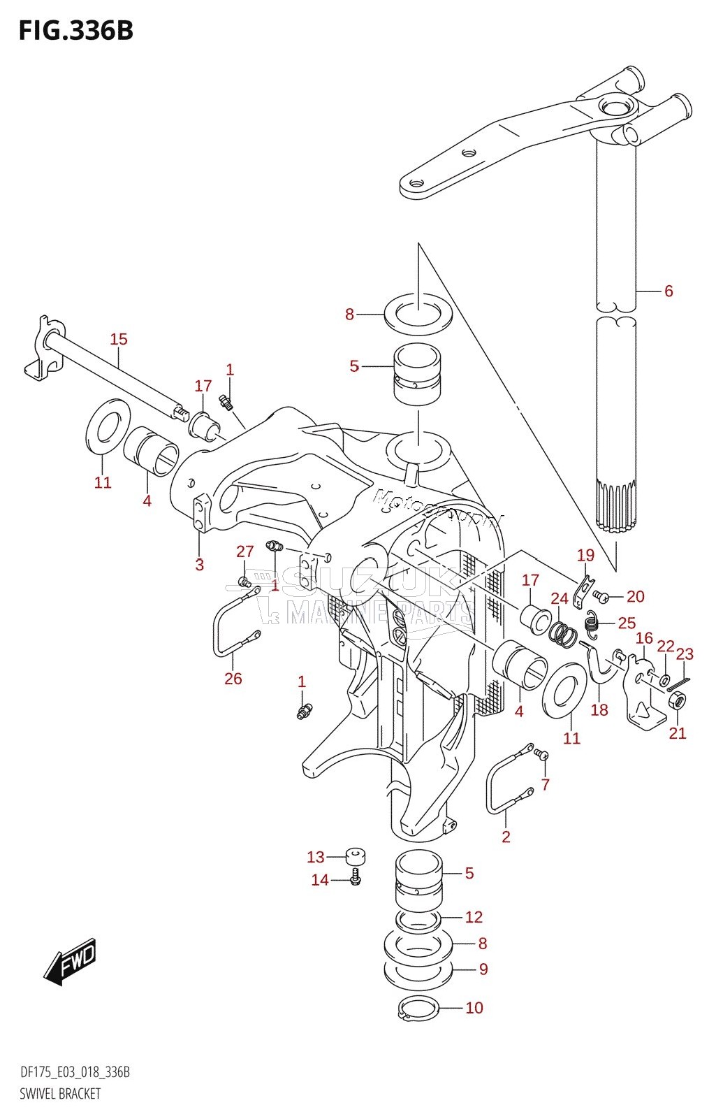 SWIVEL BRACKET (DF150Z,DF175Z)