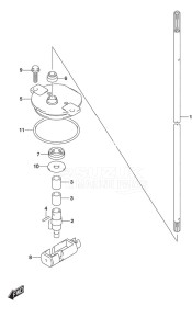 DF 175 drawing Clutch Rod (Model: TG/ZG)