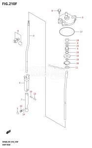 DF40A From 04004F-410001 (E34-Italy)  2014 drawing SHIFT ROD (DF60AVTH:E40)