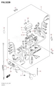 DF100A From 10003F-140001 (E01)  2021 drawing HARNESS (DF115AST,DF115AT,DF115AZ)