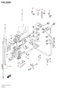 DF250Z From 25003Z-510001 (E40)  2015 drawing HARNESS (DF200Z:E40)