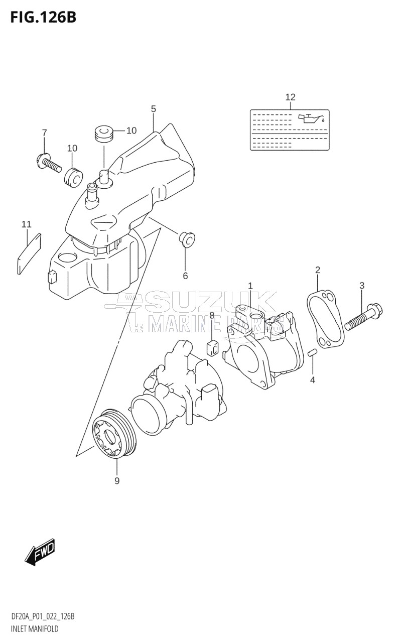 INLET MANIFOLD (DF15A,DF15AR,DF15AT)