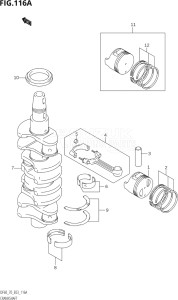 06001F-680001 (2006) 60hp E03-USA (DF60TK6) DF60 drawing CRANKSHAFT