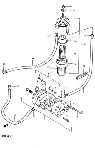 DT30 From 03001-408067 till 411086 ()  1985 drawing FUEL PUMP