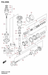 DF300B From 30003F-340001 (E11)  2023 drawing TRANSMISSION (020,021,022)