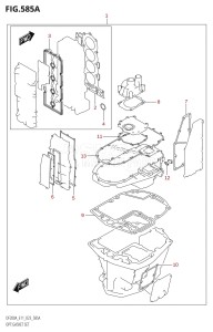 DF200A From 20003F-240001 (E11 E40)  2022 drawing OPT:GASKET SET