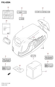 DT30 From 03001-421001 ()  2004 drawing ENGINE COVER