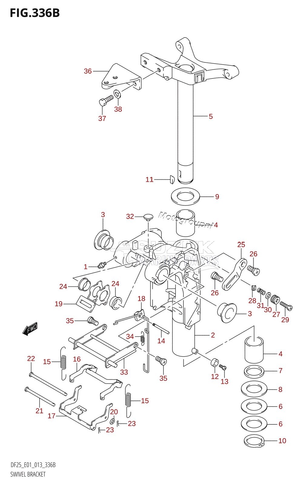 SWIVEL BRACKET (DF25R:E01)