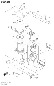 11506F-240001 (2022) 115hp E11 E40-Gen. Export 1-and 2 (DF115BT  DF115BT) DF115BT drawing TRIM CYLINDER (DF115BT,DF115BZ)