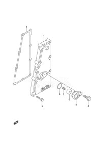 Outboard DF 90A drawing Exhaust Cover