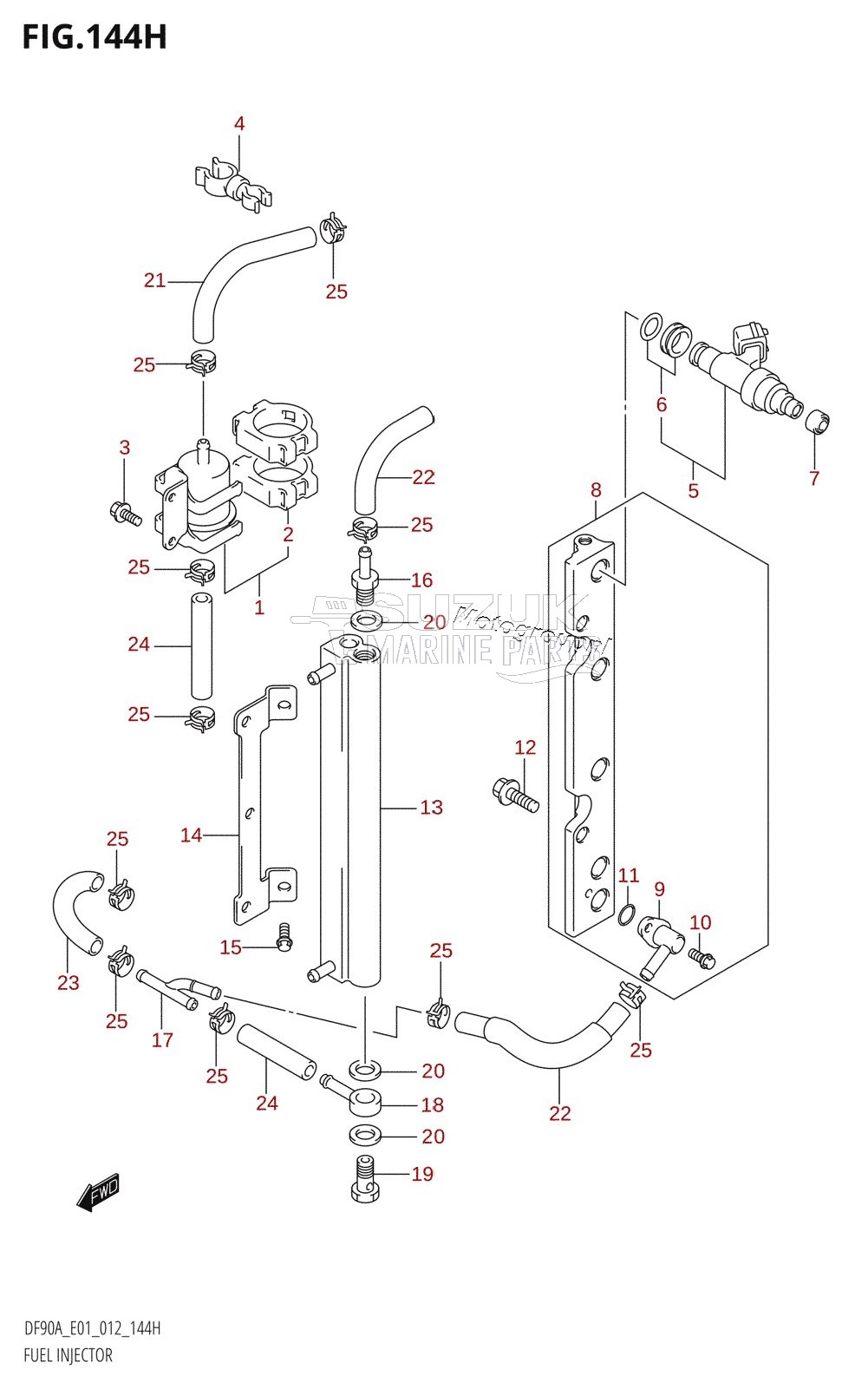 FUEL INJECTOR (DF90A:E40)