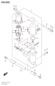 04003F-710001 (2017) 40hp E01-Gen. Export 1 (DF40A  DF40AQH  DF40ATH) DF40A drawing TRIM CYLINDER (DF60ATH:E40)