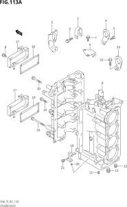 06001F-421001 (2004) 60hp E03-USA (DF60TK4) DF60 drawing CYLINDER BLOCK