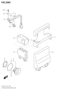 DF100A From 10003F-140001 (E01)  2021 drawing PTT SWITCH /​ ENGINE CONTROL UNIT (DF140AT,DF140AZ)