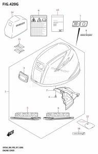 DF30A From 03003F-710001 (P40)  2017 drawing ENGINE COVER (DF30ATH:P03)