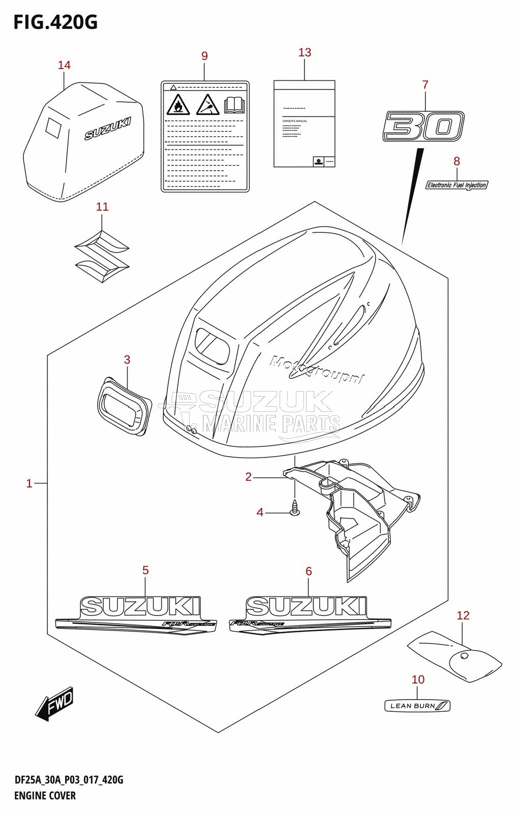 ENGINE COVER (DF30ATH:P03)