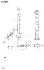 08002F-210001 (2012) 80hp E01 E40-Gen. Export 1 - Costa Rica (DF80A  DF80AT) DF80A drawing CAMSHAFT (DF70A:E01)