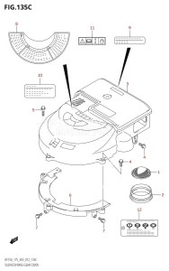 DF150Z From 15002Z-210001 (E03)  2012 drawing SILENCER /​ RING GEAR COVER (DF175T:E03)