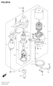 00801F-140001 (2021) 8hp E01 P01-Gen. Export 1   - (DF8A   DF8AR  DF8AR) DF8A drawing STARTING MOTOR (E-STARTER)