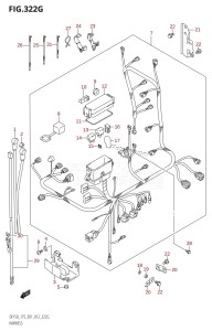 DF150 From 15002F-210001 (E01 E40)  2012 drawing HARNESS (DF175Z:E01)