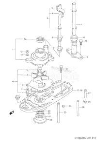 DT25C From 02507-03001 ()  2000 drawing WATER PUMP