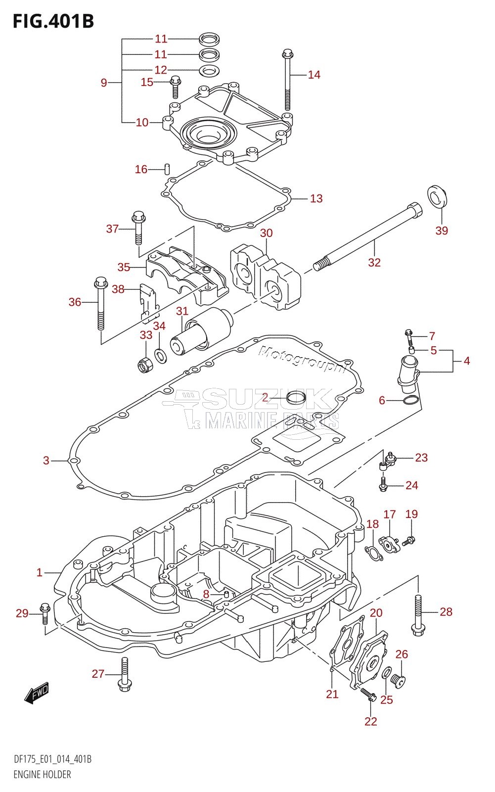 ENGINE HOLDER (DF150T:E40)