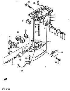 DT30 From 03001-614522 ()  1989 drawing DRIVESHAFT HOUSING