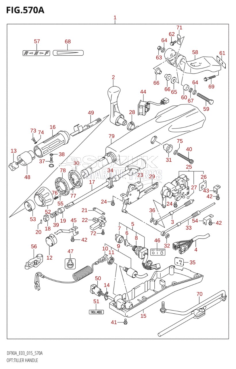 OPT:TILLER HANDLE