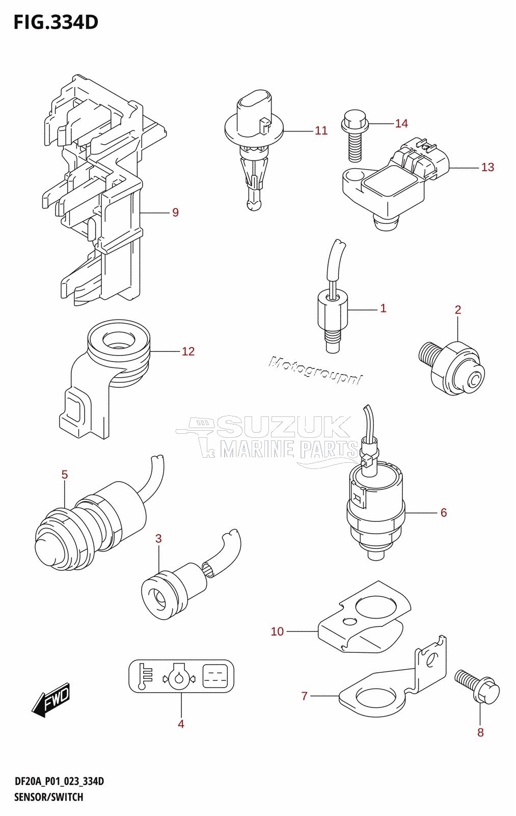 SENSOR /​ SWITCH (DF9.9BTH,DF20ATH)