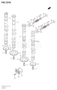 DF225Z From 22503Z-310001 (E01 E40)  2013 drawing CAMSHAFT (DF200T:E01)